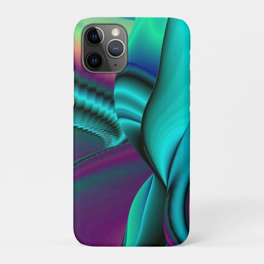 Coques Case-Mate iPhone Arc-en-ciel métallique Abstrait futuriste (Dos)