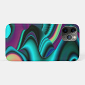 Coques Case-Mate iPhone Arc-en-ciel métallique Abstrait futuriste (Dos (Horizontal))