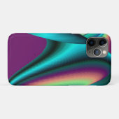 Coques Case-Mate iPhone Arc-en-ciel métallique Abstrait futuriste (Dos (Horizontal))