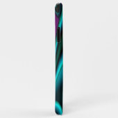 Coques Case-Mate iPhone Arc-en-ciel métallique Abstrait futuriste (Dos/Droite)