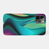 Coques Case-Mate iPhone Arc-en-ciel métallique Abstrait futuriste (Dos (Horizontal))