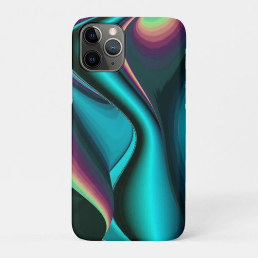 Coques Case-Mate iPhone Arc-en-ciel métallique Abstrait futuriste (Dos)