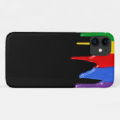 Coques Case-Mate iPhone Arc-en-ciel Peint les gouttes (Dos (Horizontal))