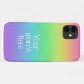Coques Case-Mate iPhone Arc-en-ciel personnalisé (Dos (Horizontal))