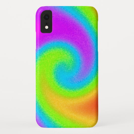 Coques Case-Mate iPhone Arc-en-ciel psychédélique Yin & Yang (Dos)
