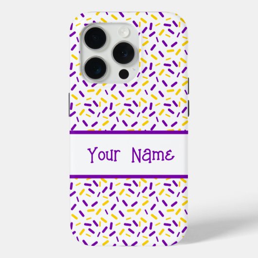 Coques Case-Mate iPhone Arc-en-ciel Sprinkes Intersex Pride drapeau (Verso)