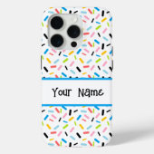 Coques Case-Mate iPhone Arc en ciel Sprinkles Queer Pride Drapeau (Verso)