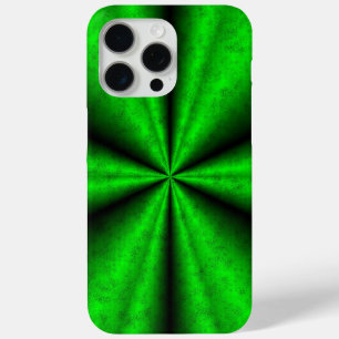 Coque iPhone 15 Pro Max Arc-en-ciel vert en cuir d'éléphant Optik