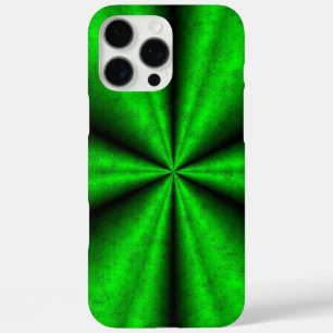 Coques iPhone 16 Pro Max Arc-en-ciel vert en cuir d'éléphant Optik