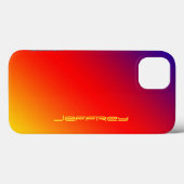 Coques Case-Mate iPhone Arc-en-ciel vif, Nom, Rouge Orange Jaune (Verso (horizontal))
