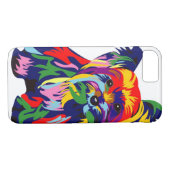 Coques Case-Mate iPhone Arc-en-ciel Yorkie d'amusement (Dos (Horizontal))