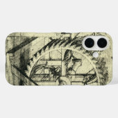 Coques Case-Mate iPhone Arc-en-tête propulsé de Léonard de Vinci (Verso (horizontal))