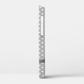 Coques Case-Mate iPhone arc gris et marguerites sur pois (Verso / Gauche)