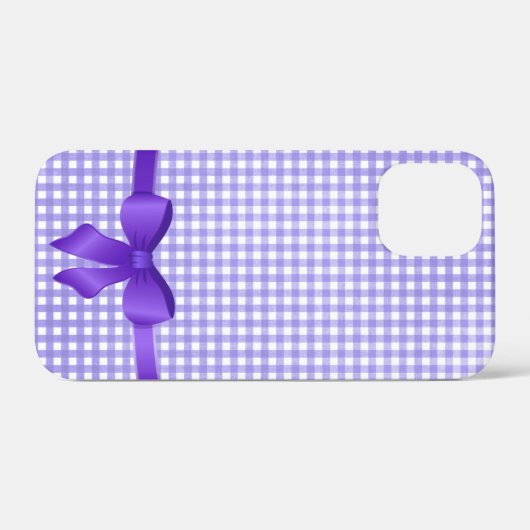 Coques Case-Mate iPhone arc violet sur en vichy (Verso (horizontal))