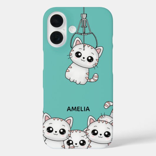 Coques Case-Mate iPhone Arcade Claw Cute Kitten Grabber Personnalisé (Verso)