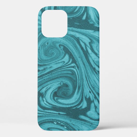 Coques Case-Mate iPhone Arché et courbé sur fond de tons turquoise, (Verso)