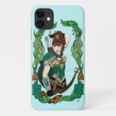 Coques Case-Mate iPhone Archère Elfe de la Forêt Enchantée Verte Fantastiq (Dos)