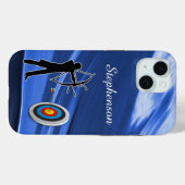 Coques Case-Mate iPhone Archery - Archer Silhouette and target Personalize (Verso (horizontal))
