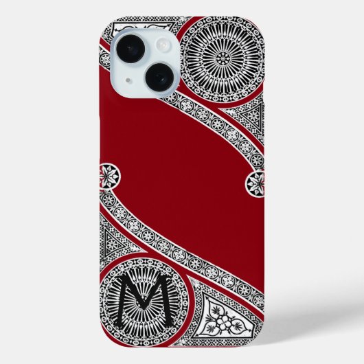 Coques Case-Mate iPhone ARCHITECTURE DE RENAISSANCE Monogramme de Bourgogn (Verso)