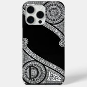 Coques Case-Mate iPhone ARCHITECTURE DE RENAISSANCE Monogramme noir blanc (Verso)
