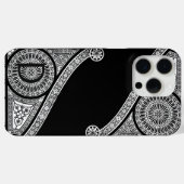 Coques Case-Mate iPhone ARCHITECTURE DE RENAISSANCE Monogramme noir blanc (Verso (horizontal))