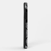 Coques Case-Mate iPhone ARCHITECTURE DE RENAISSANCE Monogramme noir blanc (Dos/Droite)