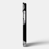 Coques Case-Mate iPhone ARCHITECTURE DE RENAISSANCE Monogramme noir blanc (Verso / Gauche)