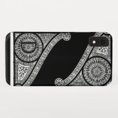 Coques Case-Mate iPhone ARCHITECTURE DE RENAISSANCE Monogramme noir blanc (Dos (Horizontal))