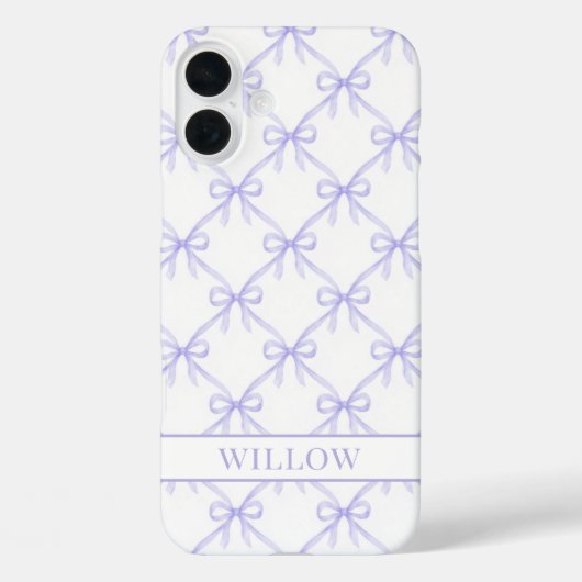 Coques Case-Mate iPhone Arcs de Coquette Violette Aquarelle (Verso)