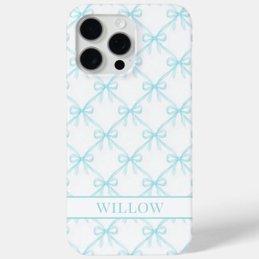 Coques Case-Mate iPhone Arcs de couleur aqua Coquette aquarelle (Verso)