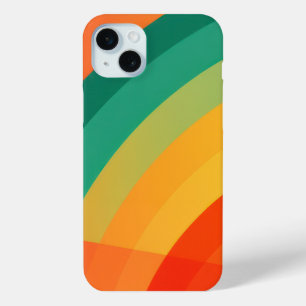 Coque iPhone 15 Mini Arcs de couleur vive arrière - plan