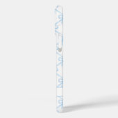 Coques Case-Mate iPhone Arcs de Watercolor Bleu Coquette (Verso / Gauche)