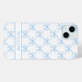 Coques Case-Mate iPhone Arcs de Watercolor Blue Coquette (Verso (horizontal))