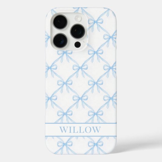 Coques Case-Mate iPhone Arcs de Watercolor Blue Coquette (Verso)