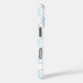 Coques Case-Mate iPhone Arcs de Watercolor Blue Coquette (Verso / Droite)