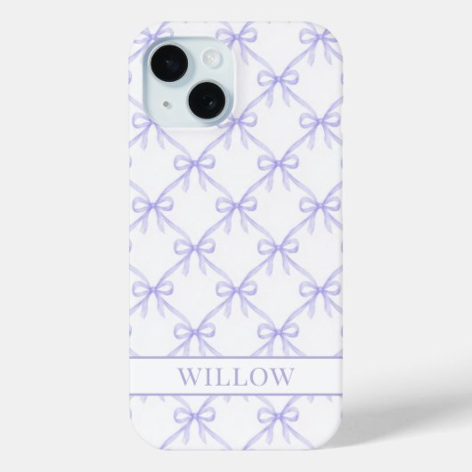 Coques Case-Mate iPhone Arcs de Watercolor Coquette Violet (Verso)