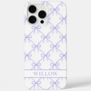 Coques iPhone 16 Pro Max Arcs de Watercolor Coquette Violet