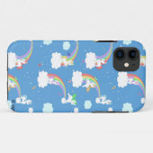 Coques Case-Mate iPhone Arcs-en-ciel et licornes mignons (Dos (Horizontal))