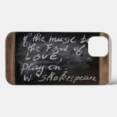 Coques Case-Mate iPhone Ardoise - Citation de W. Shakespeare - (Verso (horizontal))