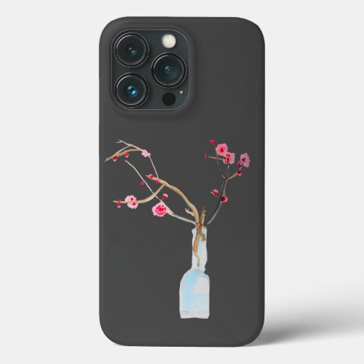 Coques Case-Mate iPhone Ardoise en sakura cerise en fleurs (Verso)