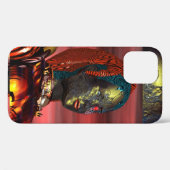 Coques Case-Mate iPhone ARES /CYBORG PORTRAIT DANS SUNSET Science-fiction (Verso (horizontal))