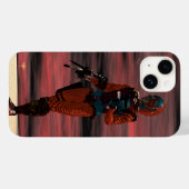 Coques Case-Mate iPhone ARES CYBORG, RED SUNSET Science Fiction, Sci-Fi (Verso (horizontal))