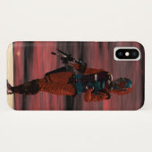Coques Case-Mate iPhone ARES CYBORG, RED SUNSET Science Fiction, Sci-Fi (Dos (Horizontal))