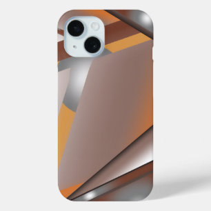 Coque Pour iPhone 15 Arête Jagged Concentré Terre Tone Ombre Art