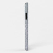 Coques Case-Mate iPhone Argent brillant bleu brillant (Dos/Droite)