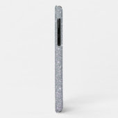 Coques Case-Mate iPhone Argent brillant bleu brillant (Dos/Gauche)