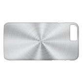 Coques Case-Mate iPhone Argent brillant métallique de Faux élégant (Dos (Horizontal))