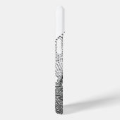 Coques Case-Mate iPhone Argent clair de lune et paon blanc (Verso / Droite)