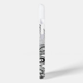 Coques Case-Mate iPhone Argent clair de lune et paon blanc (Verso / Gauche)