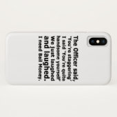 Coques Case-Mate iPhone Argent de caution (Dos (Horizontal))